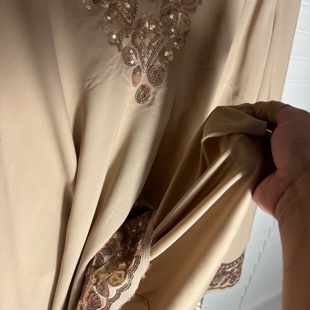 32W Roaman's Women's Plus Size Sequin
Tunic champagne color - Picture 12 of 12